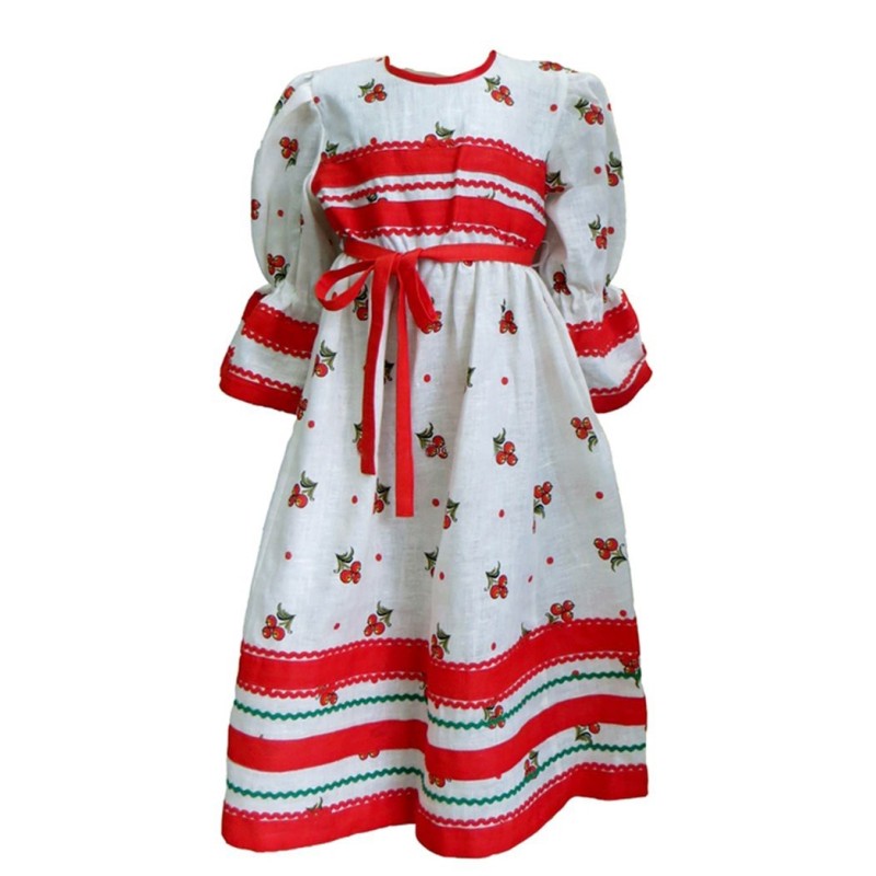COSTUME TRADITIONNEL RUSSE . Robe traditionnelle russe "PELAGEYA" .