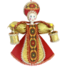 CADEAU DE NOËL . Décoration de sapin. Figurine russe à suspendre " Poupée en tenue folklorique russe ".