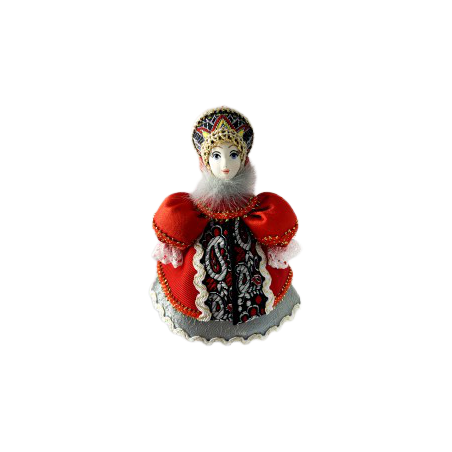 CADEAU DE NOËL . Décoration de sapin. Figurine russe à suspendre " Poupée en tenue folklorique russe ".