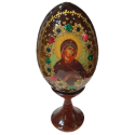 Œuf icône. Dimensions 11 cm (7 cm sans le support).