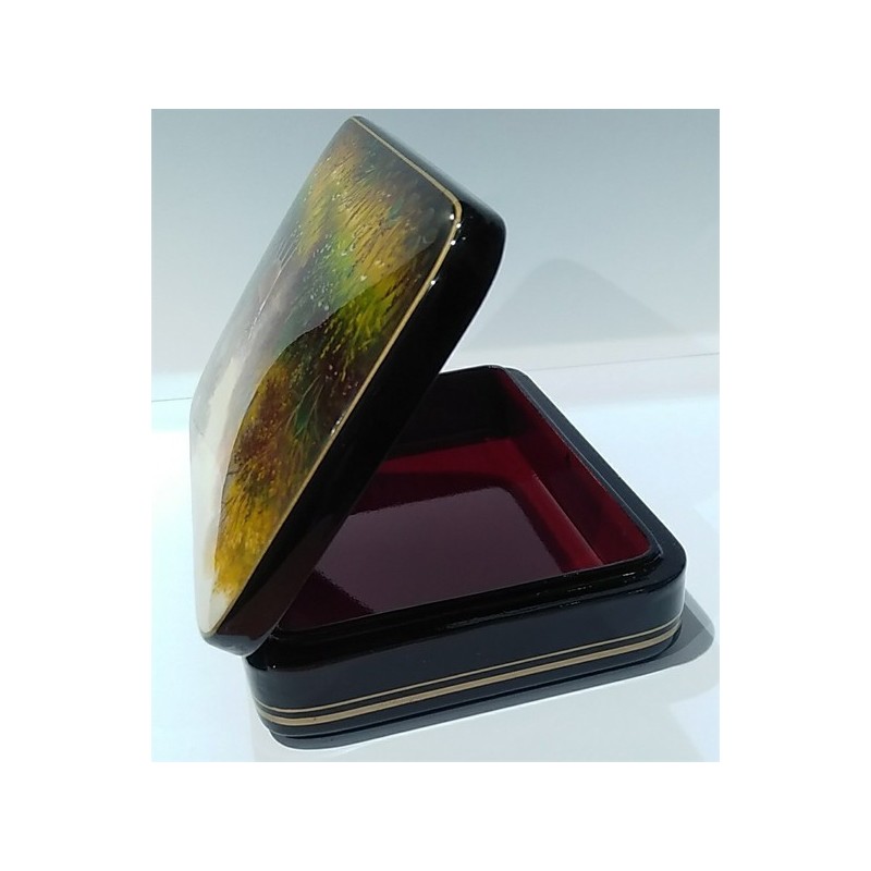 Broche En Nacre Fedoskino - Paysage Russe Miniature - Bijou Fantaisie Femme