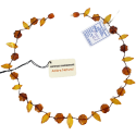 Collier en ambre naturel pour dames.