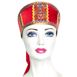 COSTUME TRADITIONNEL RUSSE . Coiffe russe Kokochnik "ZOYA" .