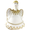 CADEAU DE NOËL . Décoration de sapin. Figurine russe à suspendre " Ange blanc " .