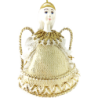 CADEAU DE NOËL .Décoration de sapin. Figurine russe à suspendre " Ange doré "