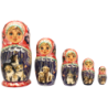 Poupées russes - Matriochka - de Sergiev Possad -5  poupées