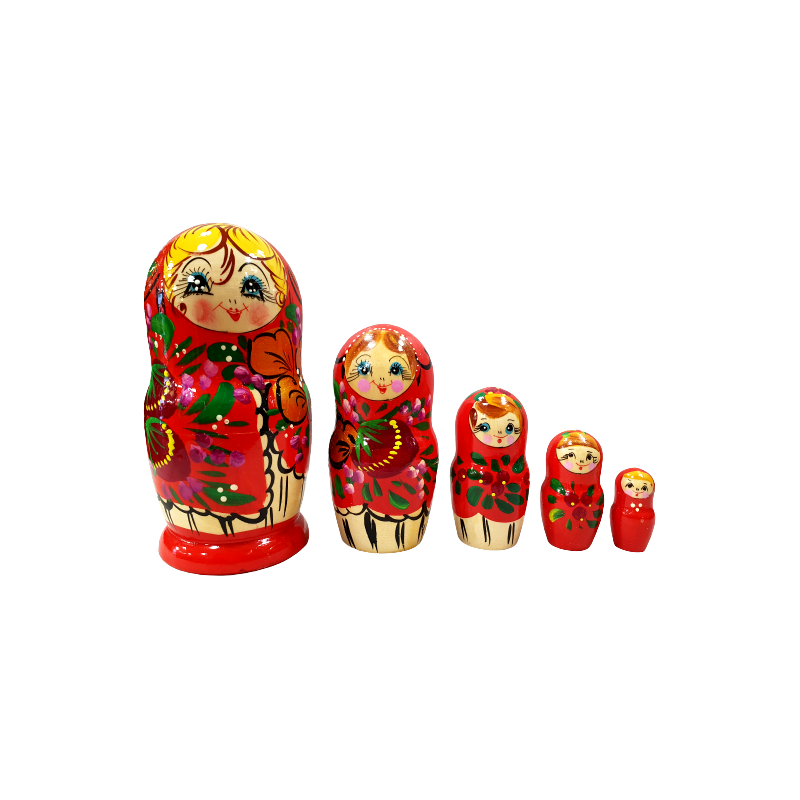 Matriochka Poupee russe a 5 pcs