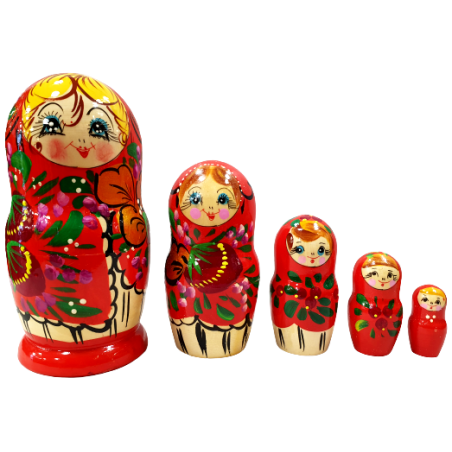 Matriochka - Poupée russe à 5 pcs.