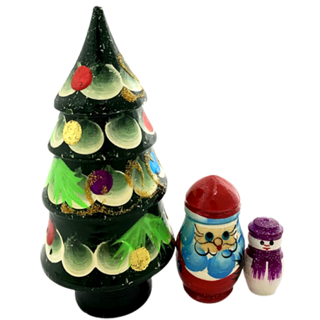 Petit sapin en bois - gigogne 3pcs.