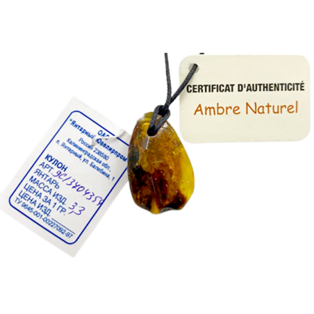 PENDENTIF EN AMBRE