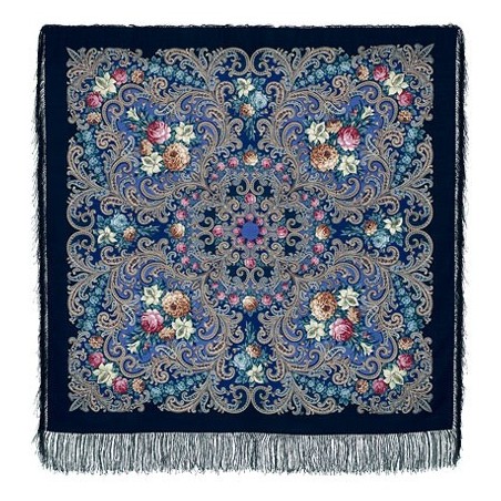 Châle traditionnel russe " Secret du cœur".