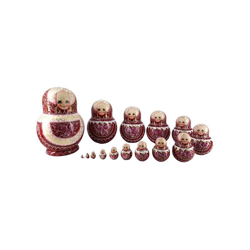Poupées russes de collection - Matriochka Matrona - 15 poupées