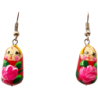 Boucles d'oreilles en bois "Matriochkas"