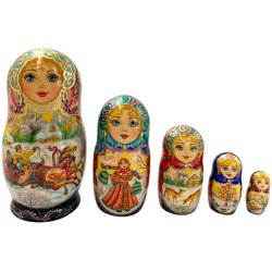 Poupées russes de collection - Matriochka - 5 pcs.