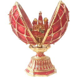 Oeuf de Fabergé avec une église