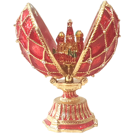 Oeuf de Fabergé avec une église