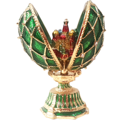 Oeuf de Fabergé avec une église