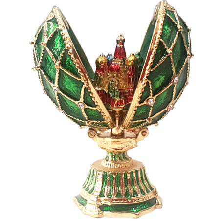 Oeuf de Fabergé avec une église