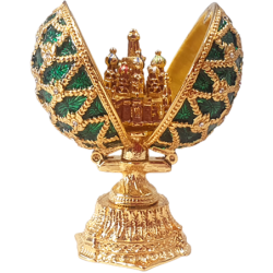 Oeuf de Fabergé avec une église