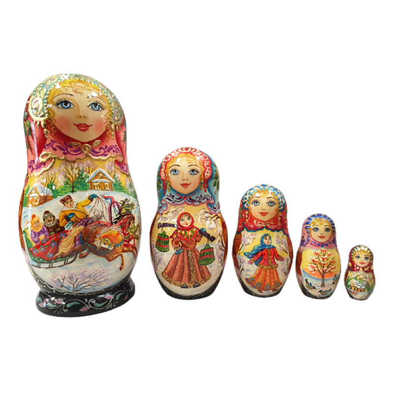 Poupées russes de collection - Matriochka - 5 pcs.