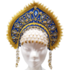 Coiffe russe. Kokochnik"Angelina". Costume traditionnelle russe.