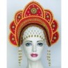 Coiffe russe -kokochnik " ELENA " .