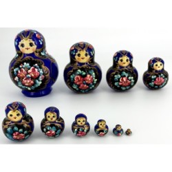 Poupées russes - Matriochka - de Serguiev Possad - 10 poupées
