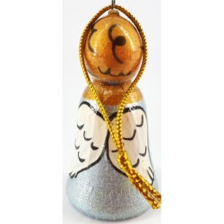 DÉCORATION DE NOËL . Figurine russe à suspendre " Ange bleu " .