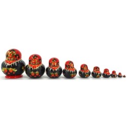MICRO poupées russes de collection "Fille des champs" à 10 pièces.