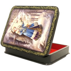 Boite laquée FEDOSKINO " Paysage d'hiver ".