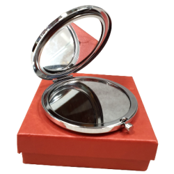 Miroir de poche au style glamour.