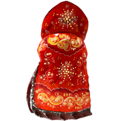 PÈRE NOËL sculpté en bois massif.