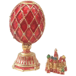 Oeuf de Fabergé avec une église