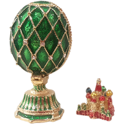 Oeuf de Fabergé avec une église