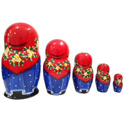 copy of Matriochka-Poupées russes "Petit ourson" " - 5 pièces
