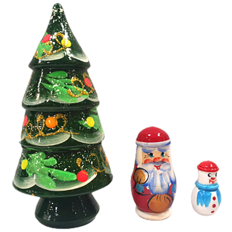 Petit sapin en bois - gigogne 3pcs.