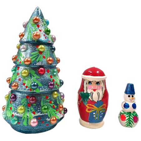 Petit sapin en bois - gigogne 3pcs.