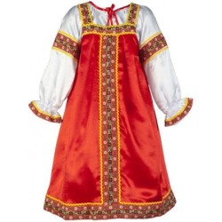 7-8 ans.Costume traditionnel russe "Varenka" .