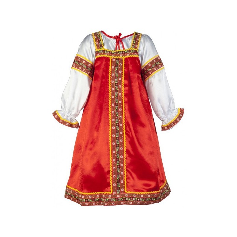 9-10 ans.Costume traditionnel russe  " Varenka " .