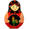 copy of Broche en bois " Poupée russe-Matriochka".