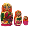 Poupée russe fantaisie à 3 pcs.