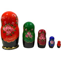 Poupée russe"Les fleurs des champs"  à 5 pcs.