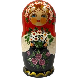 Poupée russe"Les fleurs des champs"  à 5 pcs.