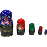 Poupées russes  " Fleurs " à  5 pièces.