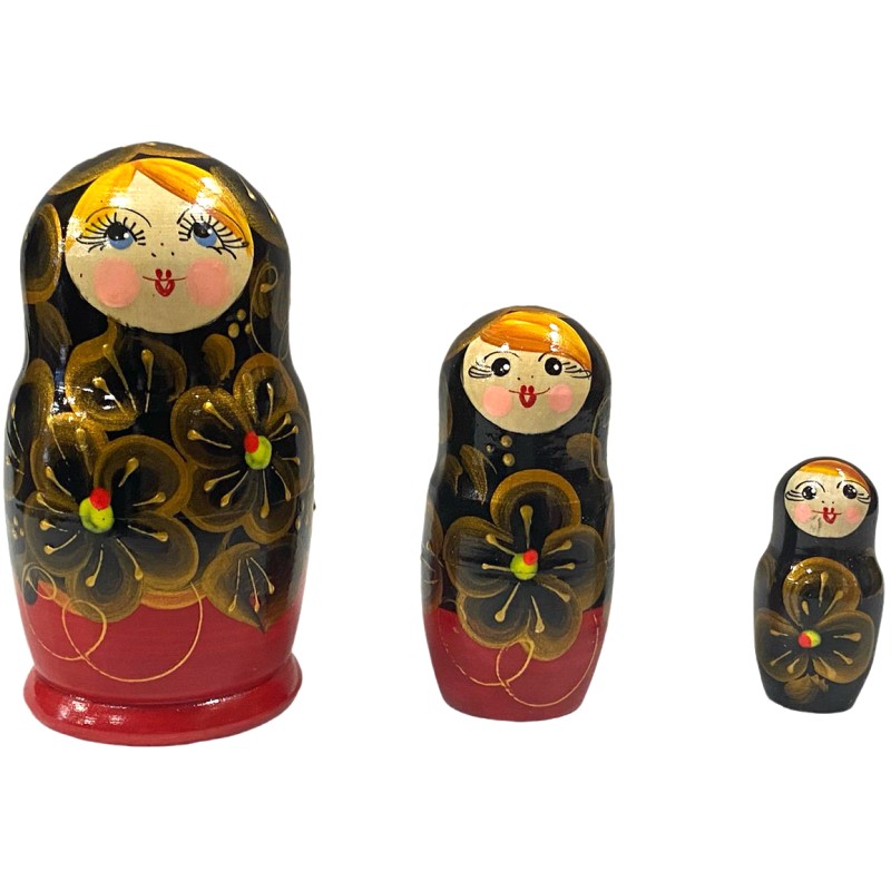 Poupée russe fantaisie à 3 pcs.