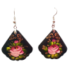 Boucles d''oreilles "les fleurs". Ecole Mstera.
