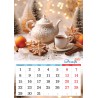 Calendrier mural  pour 2025 " Bon petit déjeuner" .