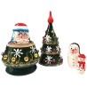 Le sapin en bois-gigogne 4 pcs.