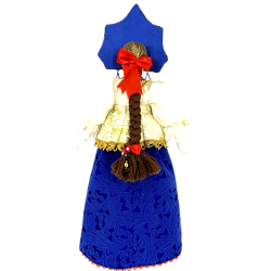 Poupée folklorique de Saint Pétersbourg, en porcelaine ,géante à suspendre .