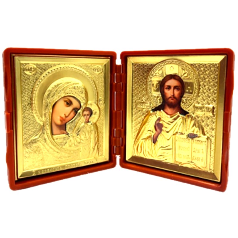 ICÔNE RELIGIEUSE DIPTYQUE ORTHODOXE.